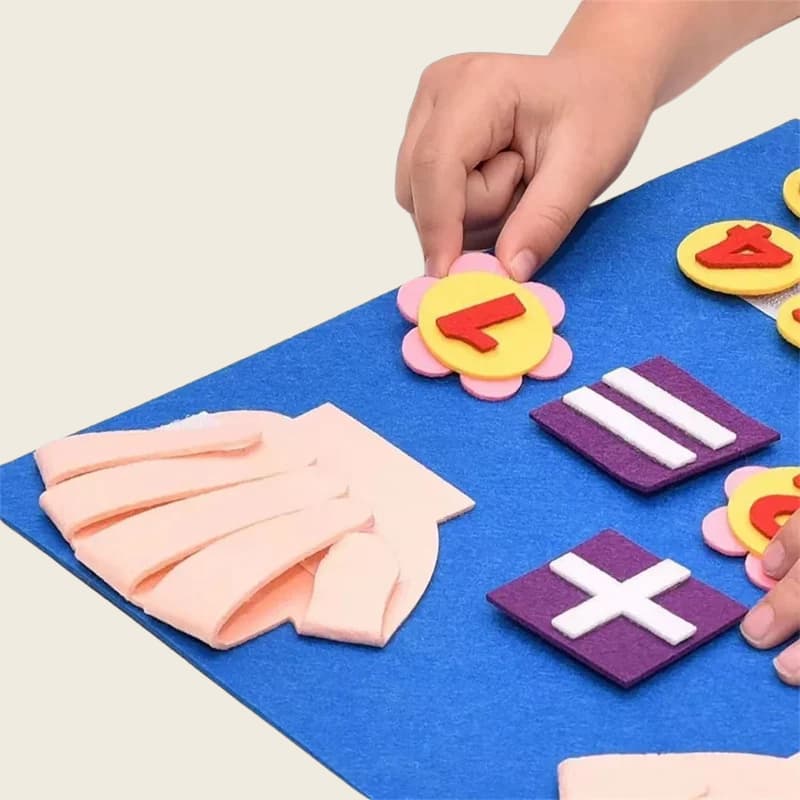 Méthode Montessori – Tableau sensoriel pour l’initiation aux mathématiques
