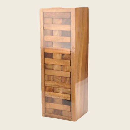 Tour de blocs en bois à empiler