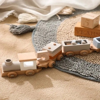 Train en bois Montessori Pitchounart