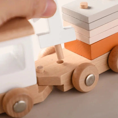 Train en bois Montessori Pitchounart