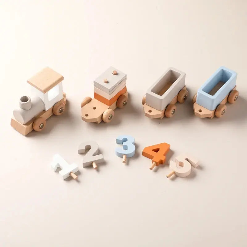 Train en bois Montessori Pitchounart